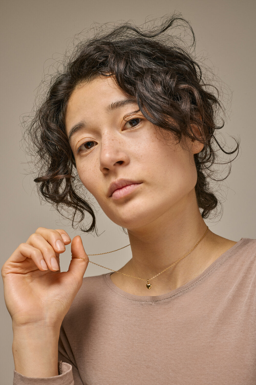 Amore halskæde - forgyldt